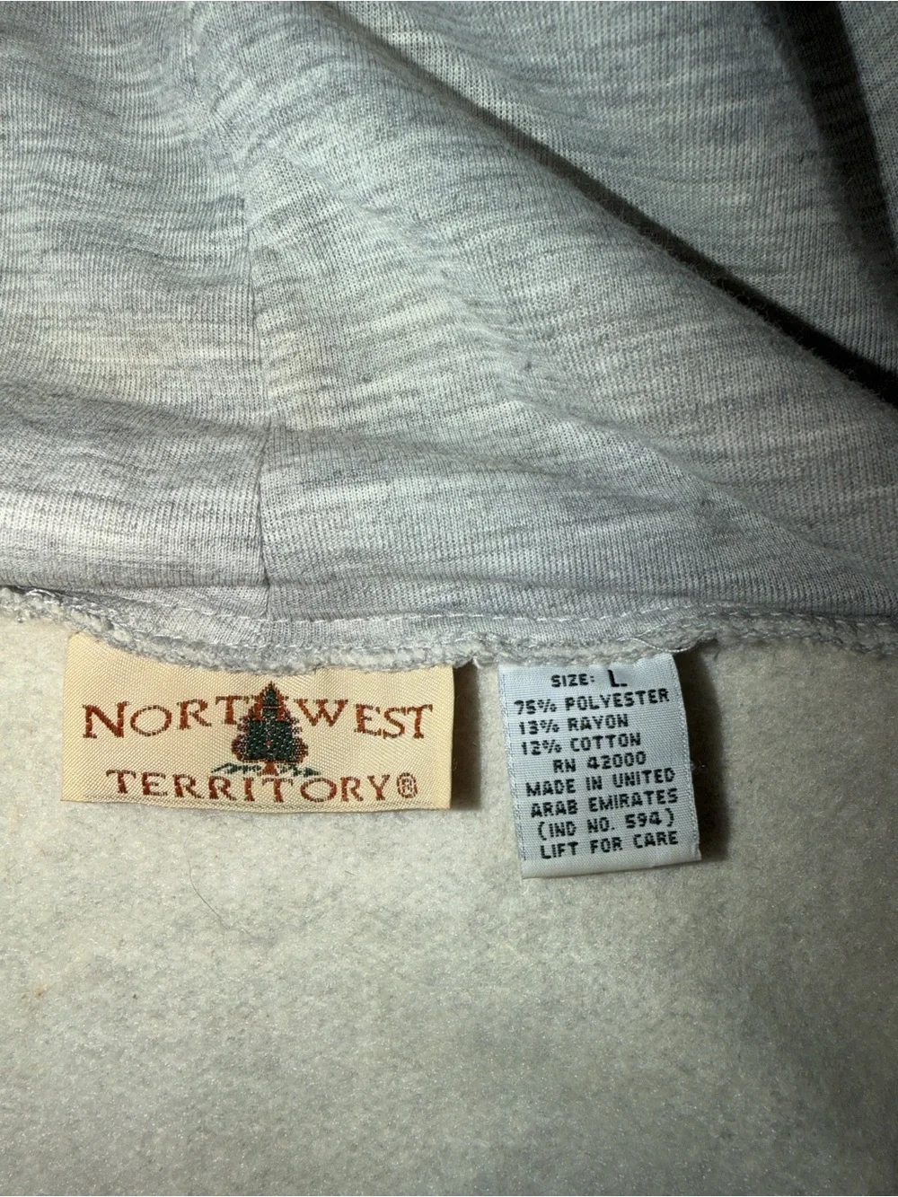 Northwest Territory Light Heather Gray Full-Zip Hooded Sweater